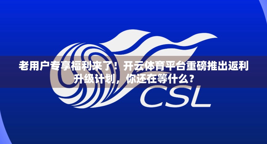 老用户专享福利来了！开云体育平台重磅推出返利升级计划，你还在等什么？