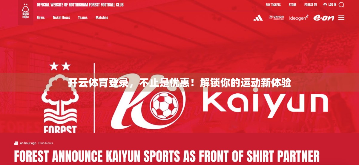 开云体育登录，不止是优惠！解锁你的运动新体验
